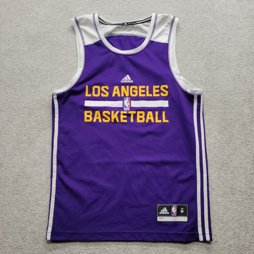 Adidas Los Angeles Lakers Youth Medium Purple NBA Basketball Jersey Climalite